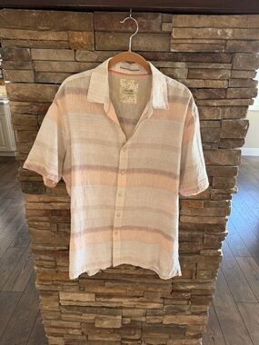 Tasso Elba Island Short Sleeve Linen Shirt